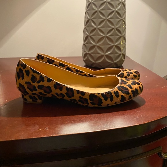 J Crew leopard shoes, size 7
